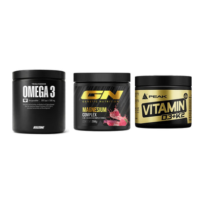 Herz & Gefäße: Big Zone Omega 3 + GN Magnesium + Peak Vitamin – alle enthaltenen Artikel
