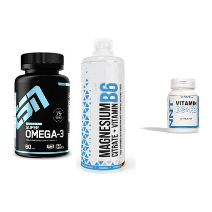 Herz & Gefäße: ESN Omega 3 + MST Magnesium B6 + NNT Vitamin – alle enthaltenen Artikel