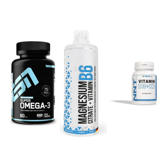 Herz & Gefäße: ESN Omega 3 + MST Magnesium B6 + NNT Vitamin – alle enthaltenen Artikel