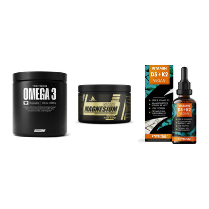Herz & Gefäße: Big Zone Omega 3 + Peak Magnesium + ProFuel Vitamin – alle enthaltenen Artikel