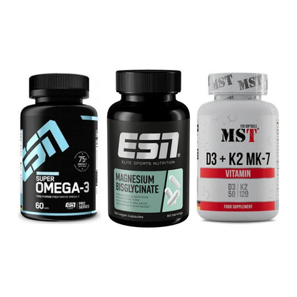 Herz & Gefäße: ESN Omega 3 + ESN Magnesium + MST Vitamin D3 – alle enthaltenen Artikel