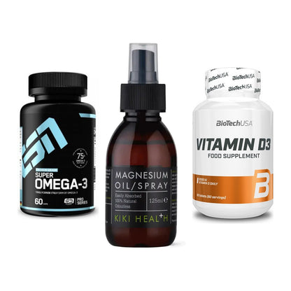 Herz & Gefäße: ESN Omega 3 + KIKI Health + BioTech Vitamin – alle enthaltenen Artikel