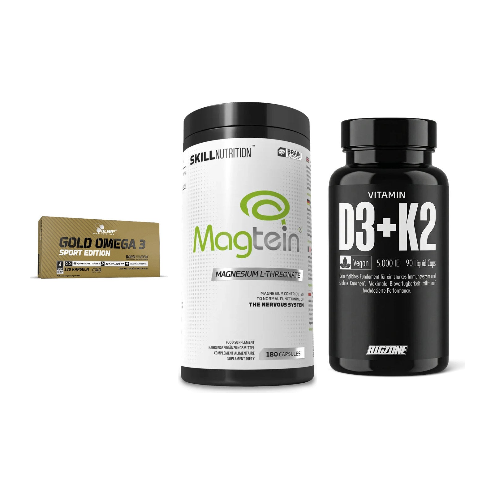 Herz & Gefäße: Olimp Omega 3 + Skill Nutrition + Big Zone Vitamin – alle enthaltenen Artikel