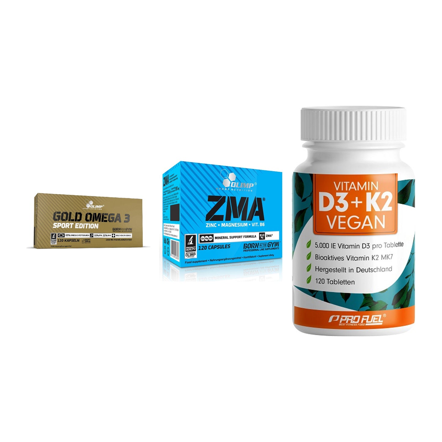 Herz & Gefäße: Olimp Omega 3 + Olimp ZMA + ProFuel Vitamin – alle enthaltenen Artikel