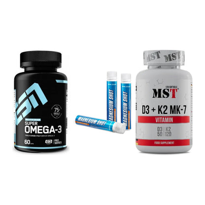 Herz & Gefäße: ESN Omega 3 + Body Attack + MST Vitamin D3 – alle enthaltenen Artikel