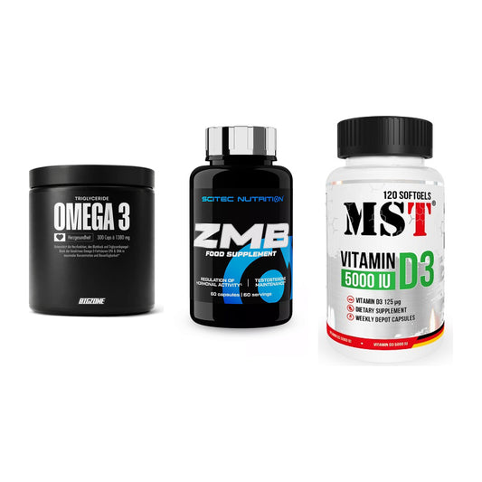 Herz & Gefäße: Big Zone Omega 3 + Scitec ZMB + MST Vitamin D3 – alle enthaltenen Artikel