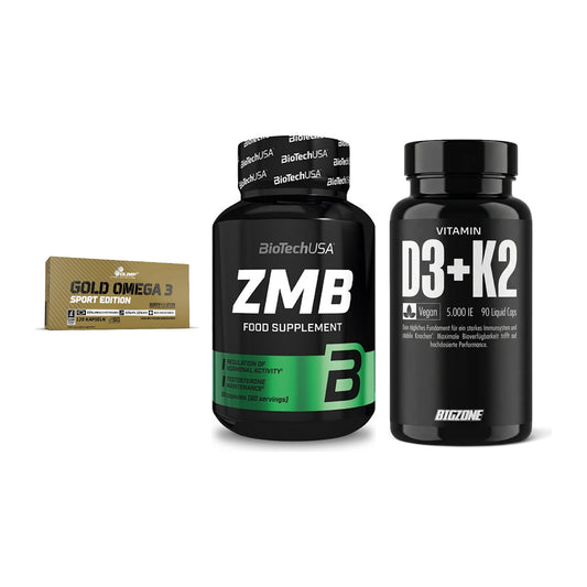 Herz & Gefäße: Olimp Omega 3 + BioTech ZMB + Big Zone Vitamin – alle enthaltenen Artikel