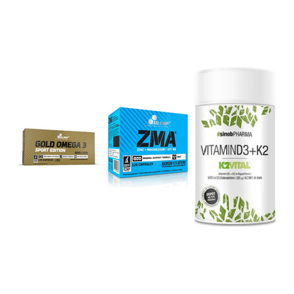 Herz & Gefäße: Olimp Omega 3 + Olimp ZMA + Sinob Vitamin D3 – alle enthaltenen Artikel