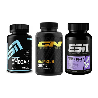 Herz & Gefäße: ESN Omega 3 + GN Magnesium + ESN Vitamin D3 – alle enthaltenen Artikel