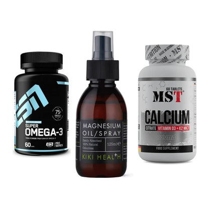 Herz & Gefäße: ESN Omega 3 + KIKI Health + MST Calcium – alle enthaltenen Artikel