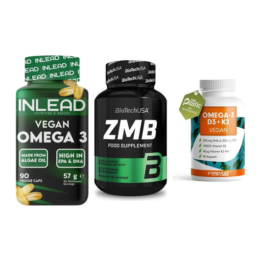 Herz & Gefäße: INLEAD Vegan + BioTech ZMB + ProFuel Omega 3 – alle enthaltenen Artikel
