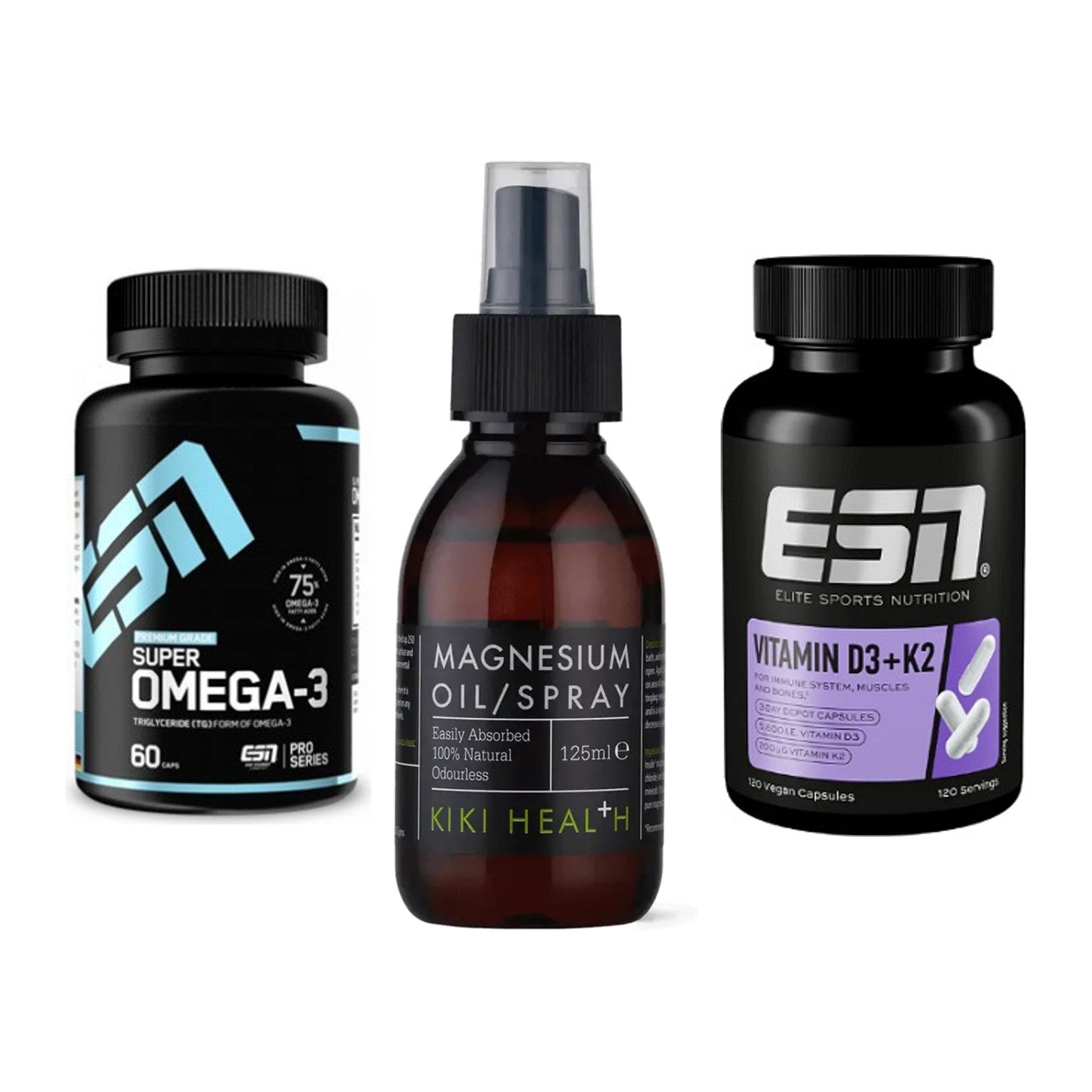 Herz & Gefäße: ESN Omega 3 + KIKI Health + ESN Vitamin D3 – alle enthaltenen Artikel