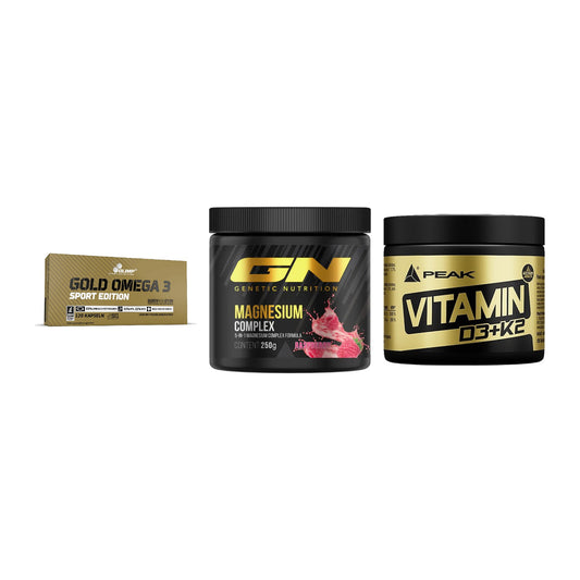 Herz & Gefäße: Olimp Omega 3 + GN Magnesium + Peak Vitamin – alle enthaltenen Artikel