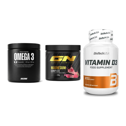 Herz & Gefäße: Big Zone Omega 3 + GN Magnesium + BioTech Vitamin – alle enthaltenen Artikel