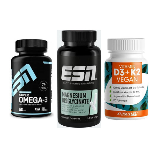 Herz & Gefäße: ESN Omega 3 + ESN Magnesium + ProFuel Vitamin – alle enthaltenen Artikel