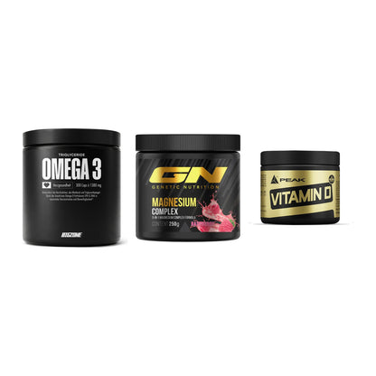 Herz & Gefäße: Big Zone Omega 3 + GN Magnesium + Peak Vitamin D – alle enthaltenen Artikel