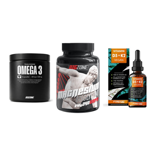 Herz & Gefäße: Big Zone Omega 3 + Big Zone Magnesi + ProFuel Vitamin – alle enthaltenen Artikel