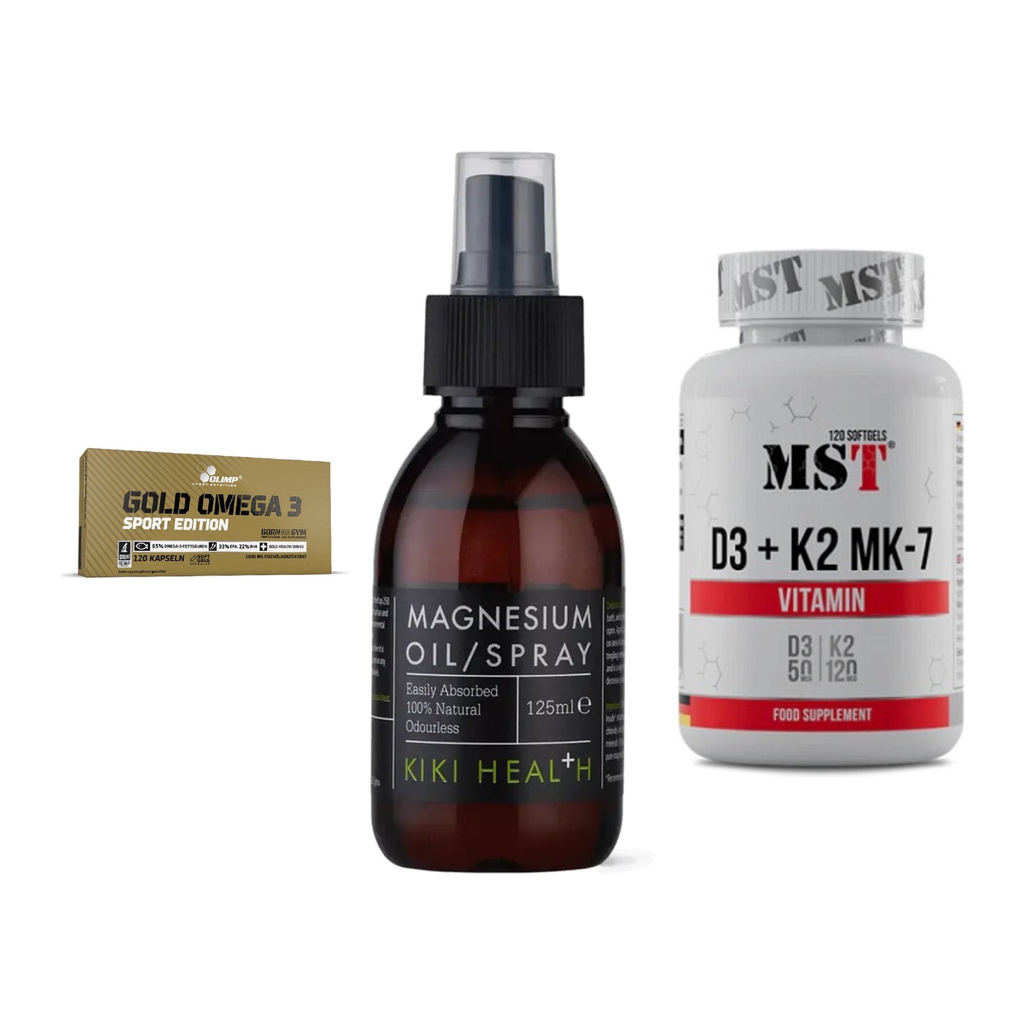 Herz & Gefäße: Olimp Omega 3 + KIKI Health + MST Vitamin D3 – alle enthaltenen Artikel
