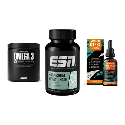 Herz & Gefäße: Big Zone Omega 3 + ESN Magnesium + ProFuel Vitamin – alle enthaltenen Artikel