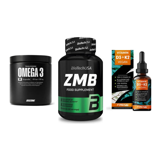 Herz & Gefäße: Big Zone Omega 3 + BioTech ZMB + ProFuel Vitamin – alle enthaltenen Artikel
