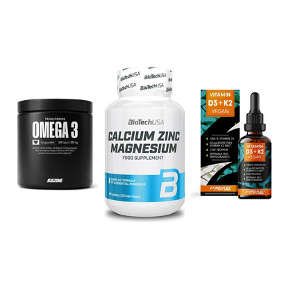 Herz & Gefäße: Big Zone Omega 3 + BioTech Calcium + ProFuel Vitamin – alle enthaltenen Artikel