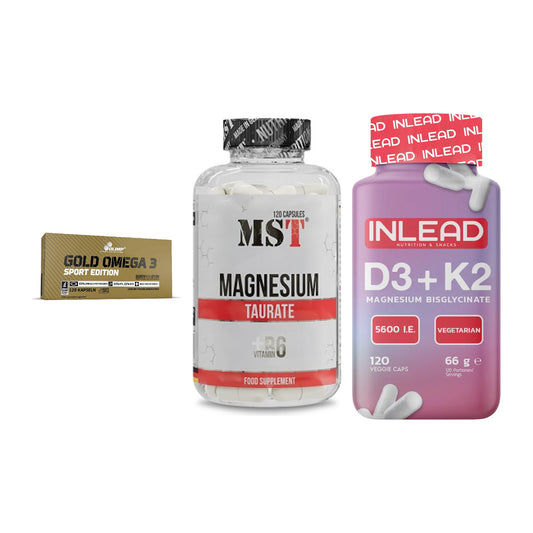 Herz & Gefäße: Olimp Omega 3 + MST Magnesium + INLEAD Vitamin – alle enthaltenen Artikel