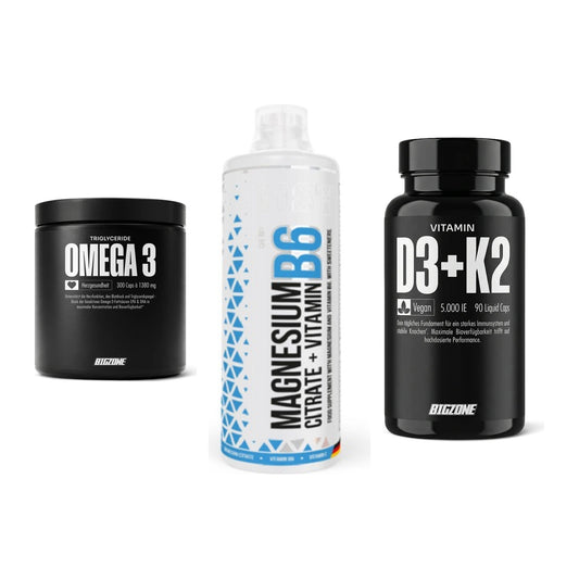 Herz & Gefäße: Big Zone Omega 3 + MST Magnesium B6 + Big Zone Vitamin – alle enthaltenen Artikel