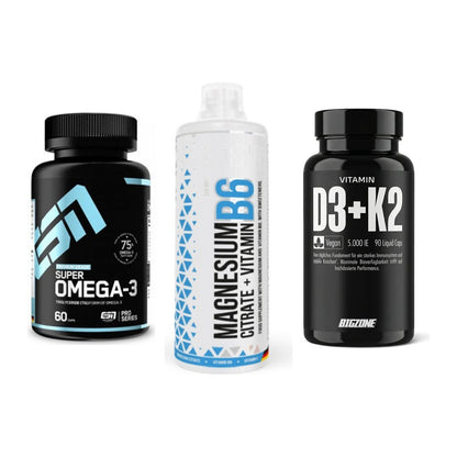 Herz & Gefäße: ESN Omega 3 + MST Magnesium B6 + Big Zone Vitamin – alle enthaltenen Artikel