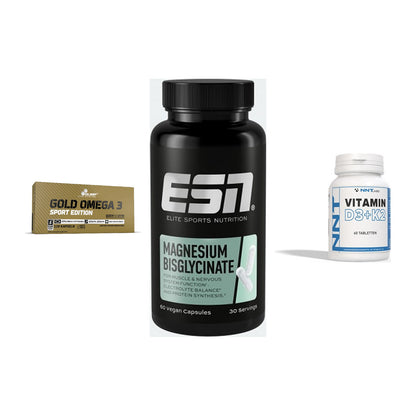 Herz & Gefäße: Olimp Omega 3 + ESN Magnesium + NNT Vitamin – alle enthaltenen Artikel