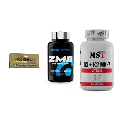 Herz & Gefäße: Olimp Omega 3 + Scitec ZMB + MST Vitamin D3 – alle enthaltenen Artikel