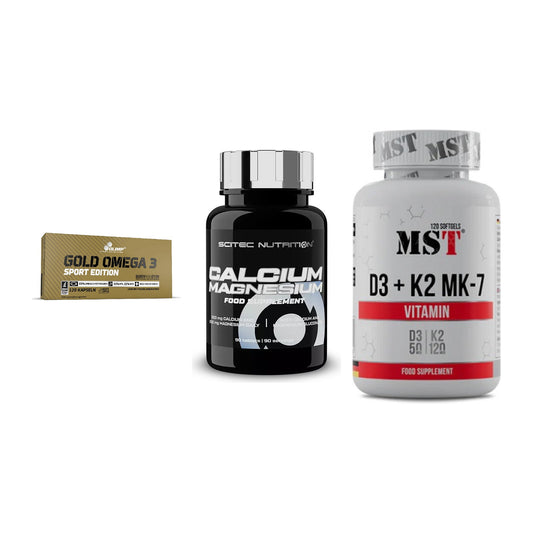 Herz & Gefäße: Olimp Omega 3 + Scitec Calcium + MST Vitamin D3 – alle enthaltenen Artikel