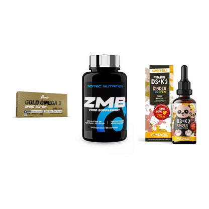 Herz & Gefäße: Olimp Omega 3 + Scitec ZMB + ProFuel VITAMIN – alle enthaltenen Artikel