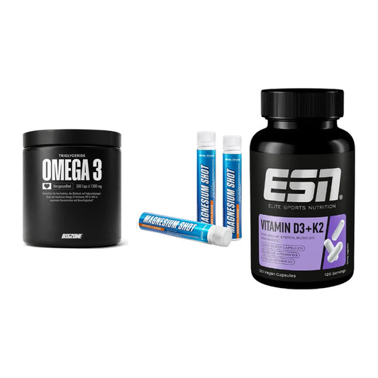 Herz & Gefäße: Big Zone Omega 3 + Body Attack + ESN Vitamin D3 – alle enthaltenen Artikel