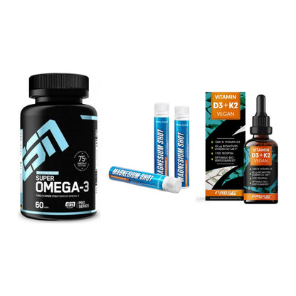 Herz & Gefäße: ESN Omega 3 + Body Attack + ProFuel Vitamin – alle enthaltenen Artikel