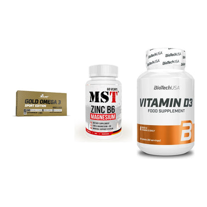 Herz & Gefäße: Olimp Omega 3 + MST Zinc + BioTech Vitamin – alle enthaltenen Artikel