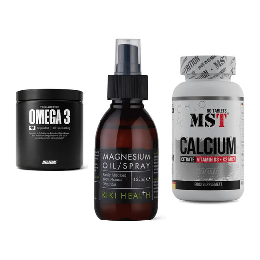 Herz & Gefäße: Big Zone Omega 3 + KIKI Health + MST Calcium – alle enthaltenen Artikel