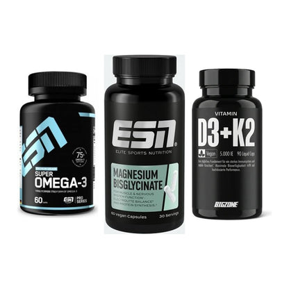 Herz & Gefäße: ESN Omega 3 + ESN Magnesium + Big Zone Vitamin – alle enthaltenen Artikel