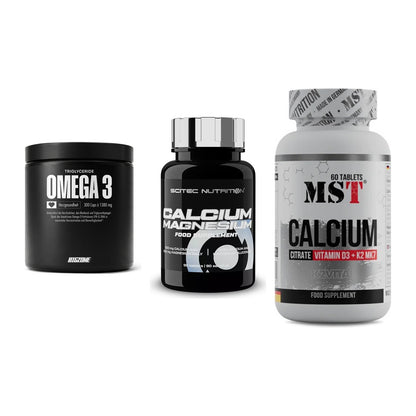 Herz & Gefäße: Big Zone Omega 3 + Scitec Calcium + MST Calcium – alle enthaltenen Artikel