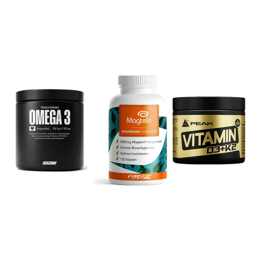 Herz & Gefäße: Big Zone Omega 3 + ProFuel Magnesiu + Peak Vitamin – alle enthaltenen Artikel