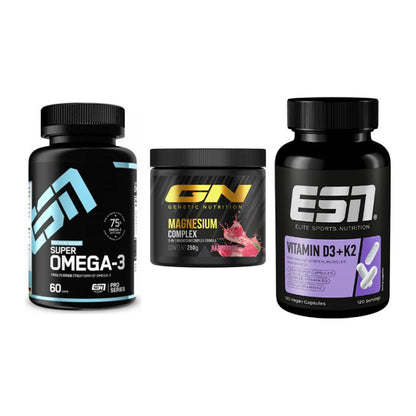 Herz & Gefäße: ESN Omega 3 + GN Magnesium + ESN Vitamin D3 – alle enthaltenen Artikel