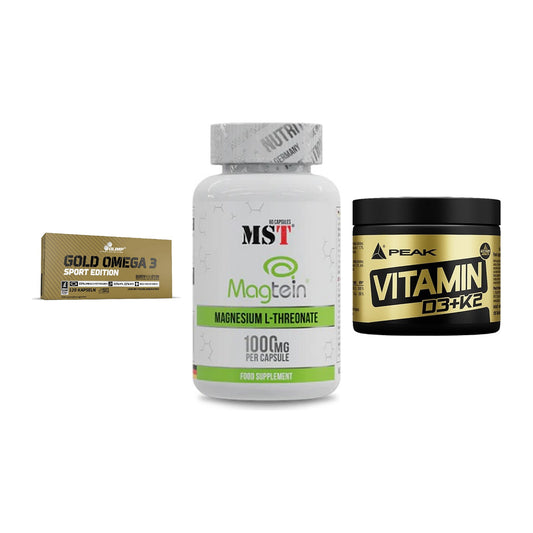 Herz & Gefäße: Olimp Omega 3 + MST Magnesium + Peak Vitamin – alle enthaltenen Artikel