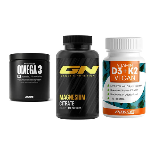 Herz & Gefäße: Big Zone Omega 3 + GN Magnesium + ProFuel Vitamin – alle enthaltenen Artikel