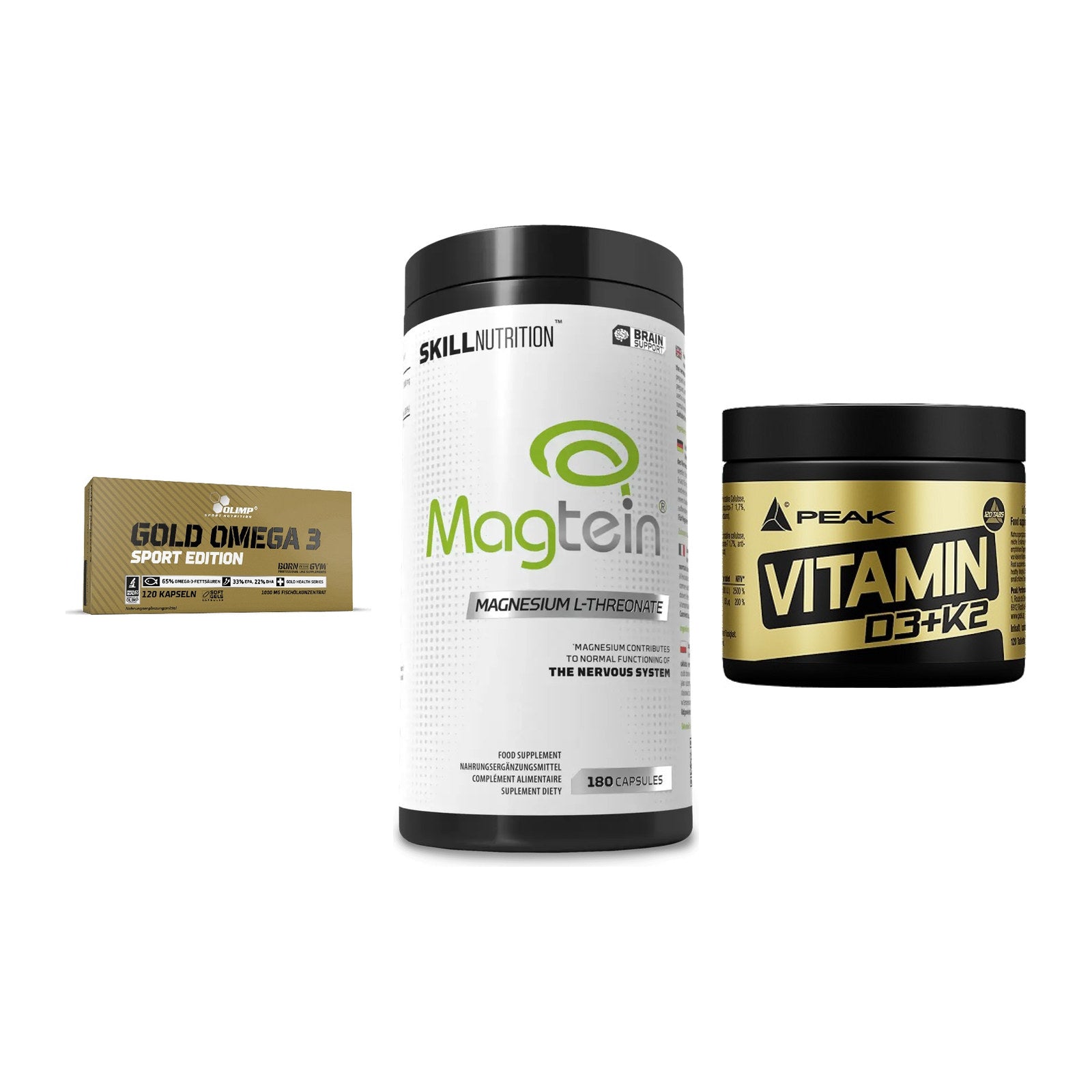 Herz & Gefäße: Olimp Omega 3 + Skill Nutrition + Peak Vitamin – alle enthaltenen Artikel