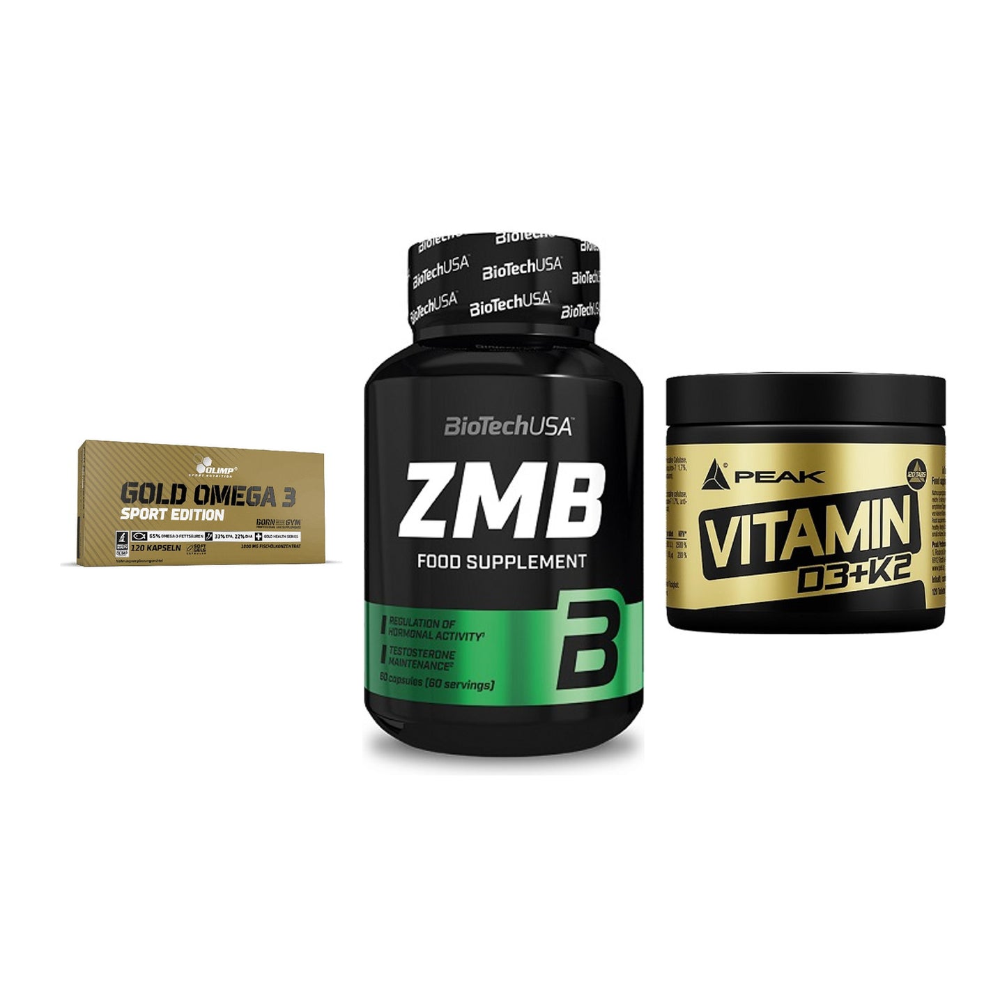 Herz & Gefäße: Olimp Omega 3 + BioTech ZMB + Peak Vitamin – alle enthaltenen Artikel
