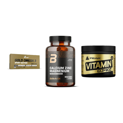 Herz & Gefäße: Olimp Omega 3 + BioTech Calcium + Peak Vitamin – alle enthaltenen Artikel
