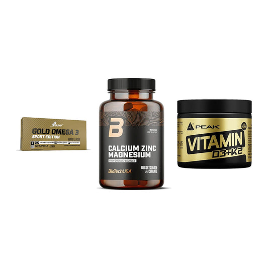 Herz & Gefäße: Olimp Omega 3 + BioTech Calcium + Peak Vitamin – alle enthaltenen Artikel