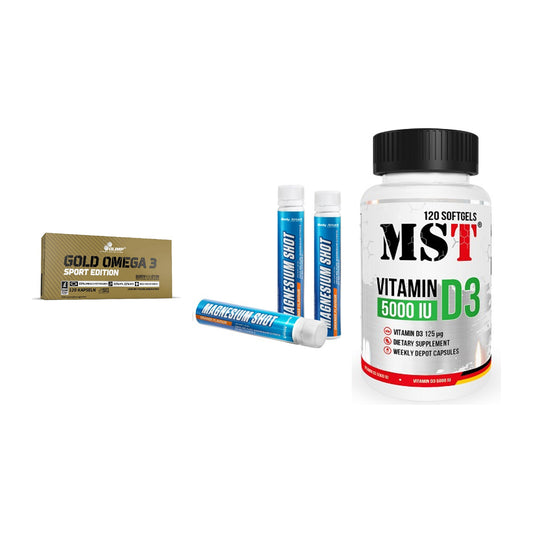 Herz & Gefäße: Olimp Omega 3 + Body Attack + MST Vitamin D3 – alle enthaltenen Artikel