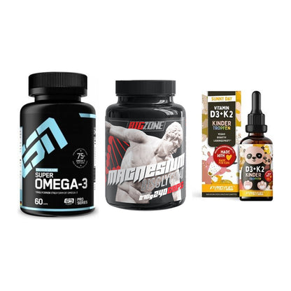 Herz & Gefäße: ESN Omega 3 + Big Zone Magnesi + ProFuel VITAMIN – alle enthaltenen Artikel
