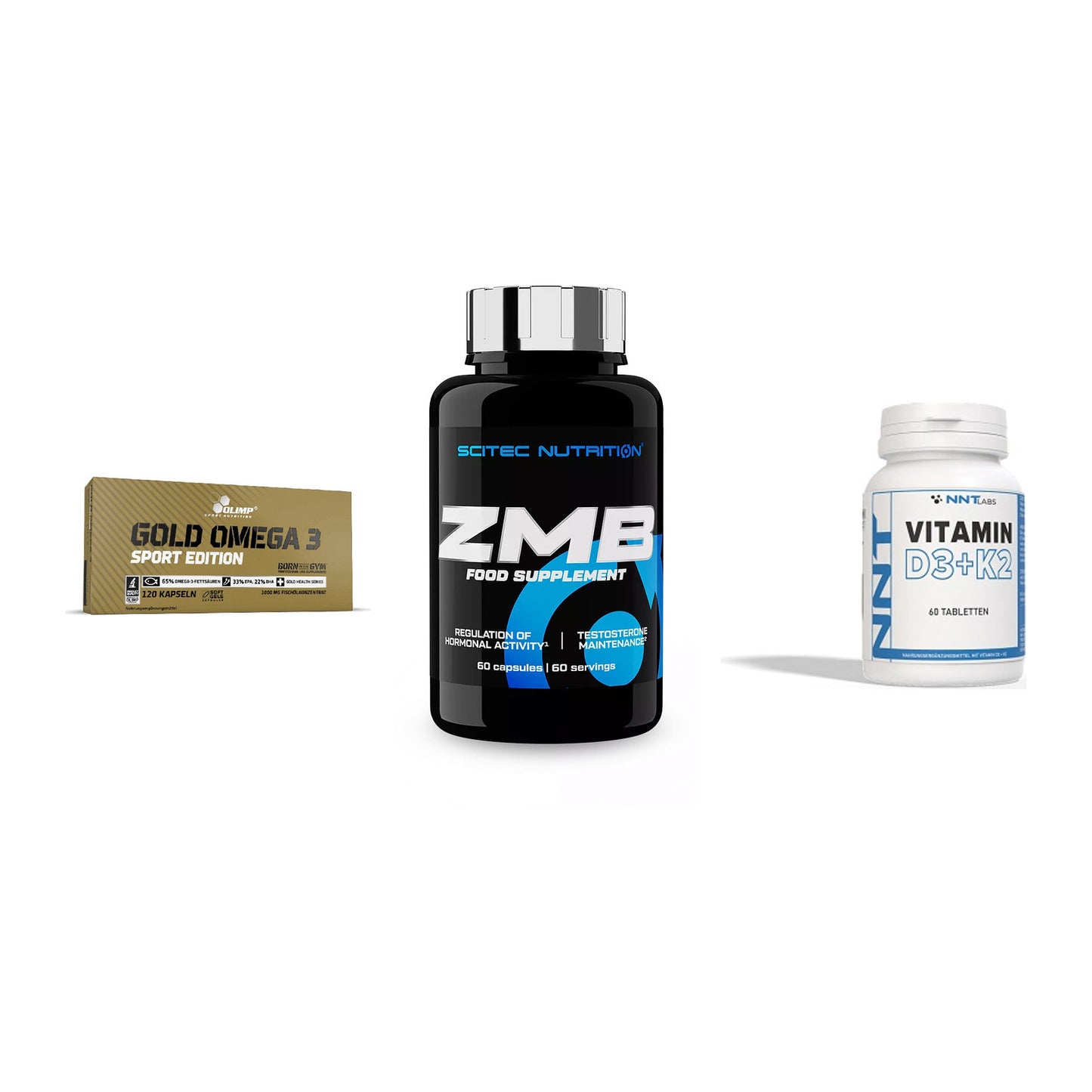 Herz & Gefäße: Olimp Omega 3 + Scitec ZMB + NNT Vitamin – alle enthaltenen Artikel