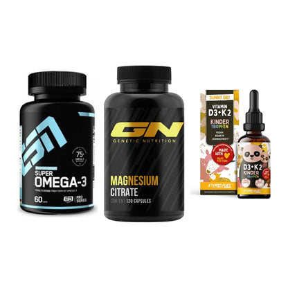 Herz & Gefäße: ESN Omega 3 + GN Magnesium + ProFuel VITAMIN – alle enthaltenen Artikel